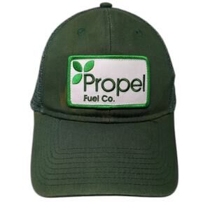 OTTO Propel Fuel Co. Green White Trucker Hat OS Adjustable Mesh Snapback Patch